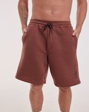 Shorts Oversized de Sweatshirt - Brown