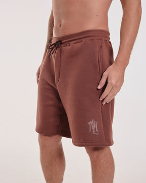 Shorts Oversized de Sweatshirt - Brown