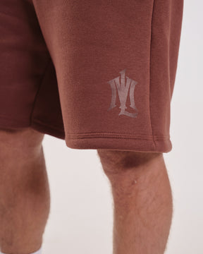 Shorts Oversized de Sweatshirt - Brown