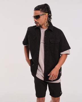 Camisa Oversized Work Shirt - Black
