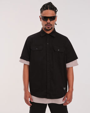 Camisa Oversized Work Shirt - Black