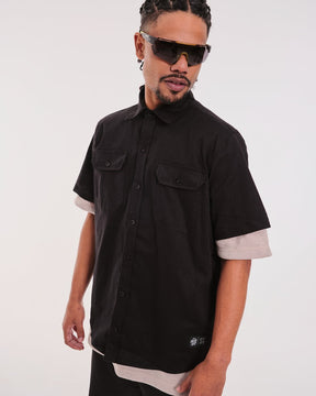 Camisa Oversized Work Shirt - Black