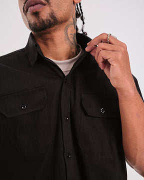 Camisa Oversized Work Shirt - Black