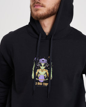 Sweatshirt Kangaroo Hooded - Alien Black