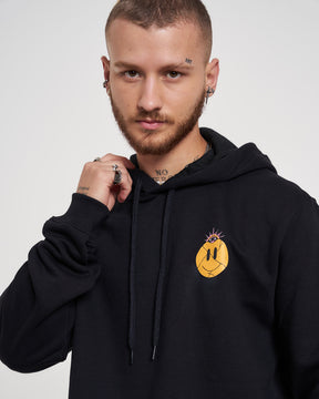 Sweatshirt Kangaroo Hooded - Feelings Black