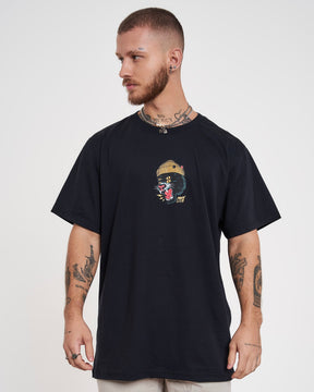 T-Shirt Regular Printed - Panther Black