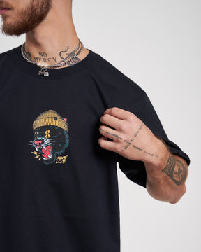 T-Shirt Regular Printed - Panther Black