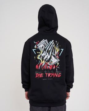 Sweatshirt Kangaroo Hooded - Get Rich Black