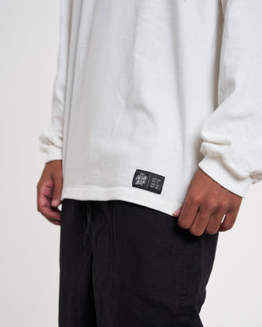 Long Sleeve Printed T-Shirt - Feelings Off White