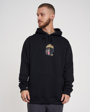 Sweatshirt Kangaroo Hooded - Panther Black