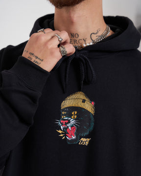 Sweatshirt Kangaroo Hooded - Panther Black
