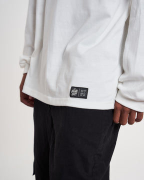 Long Sleeve Plain T-Shirt - Off White