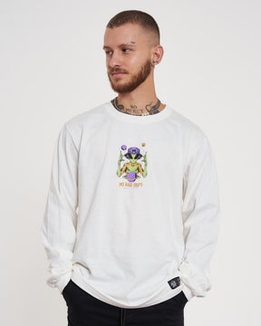 Long Sleeve Printed T-Shirt - Alien Off White
