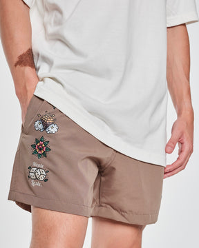 Shorts Water Wave - Skull Kaki