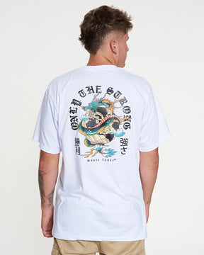 T-Shirt Regular Printed - Global White