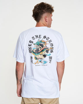 T-Shirt Regular Printed - Global White