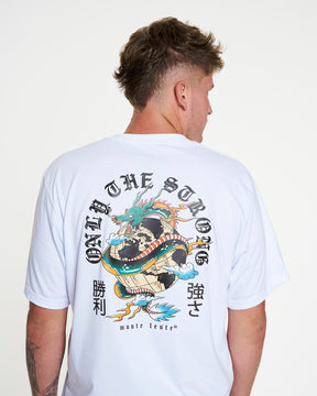 T-Shirt Regular Printed - Global White
