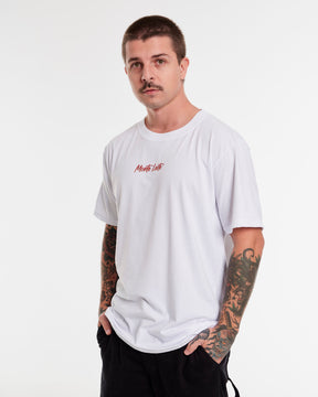 T-Shirt Regular Printed - Thrown White