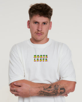 T-Shirt Oversized Printed Essenciais Zero - Off White