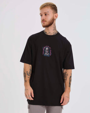 T-Shirt Oversized Printed RazA£o - Black