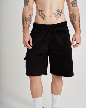 Shorts Corduroy Cargo - Black