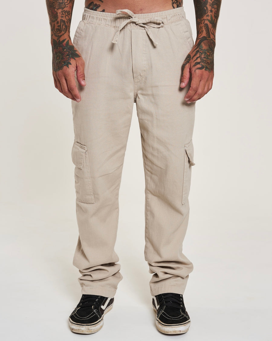 Cargo Twill Pants - Sand