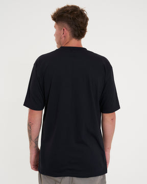 T-Shirt Oversized Printed Sense - Black