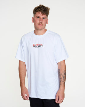 T-Shirt Regular Printed - Long Life White