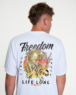 T-Shirt Regular Printed - Long Life White