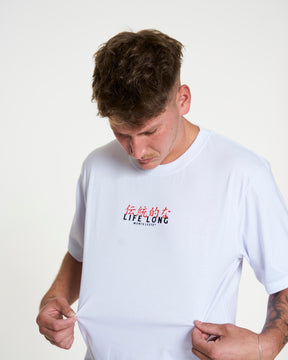 T-Shirt Regular Printed - Long Life White
