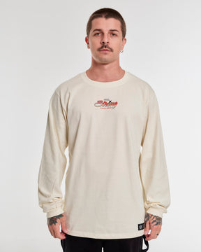 Long Sleeve Printed T-Shirt - Strong Off White