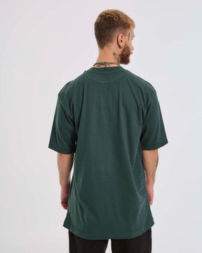 T-Shirt Oversized Printed Annuit - Green Forest