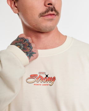 Long Sleeve Printed T-Shirt - Strong Off White