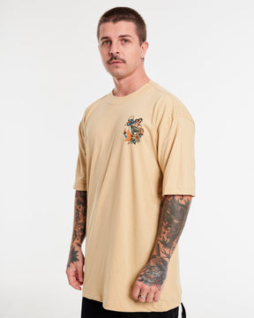 T-Shirt Oversized Printed Maid - Sand