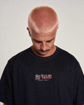 T-Shirt Regular Printed - Get Rich Black