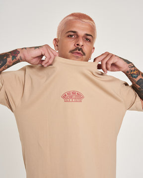 T-Shirt Regular Printed - Lion Sand