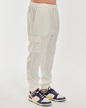 Elastic Cargo Pants - Off White