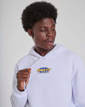 Sweatshirt Kangaroo Hooded - Worldwide White