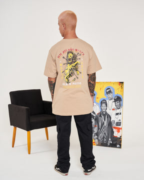 T-Shirt Regular Printed - Lion Sand