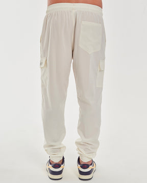 Elastic Cargo Pants - Off White