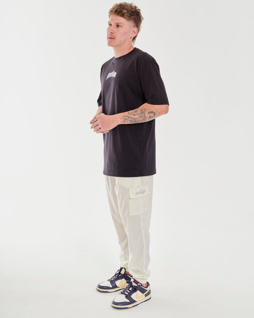 Elastic Cargo Pants - Off White