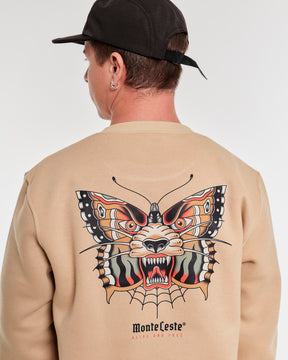 Pullover Sweatshirt Crew Neck - Alive Sand