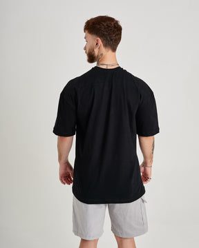 Oversized Jersey T-Shirt - Classic Black