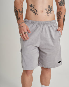 Shorts Corduroy Cargo - Nardo
