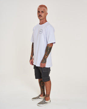 T-Shirt Regular Printed - Pink White