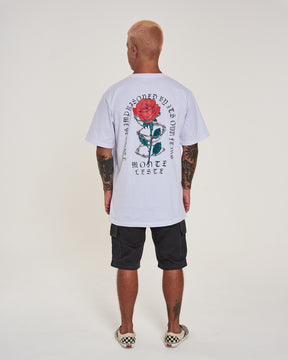T-Shirt Regular Printed - Pink White