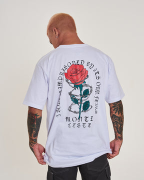 T-Shirt Regular Printed - Pink White