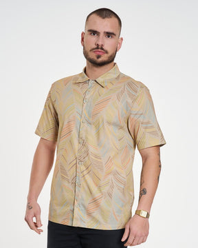 Camisa Casual Elastic Printed - America