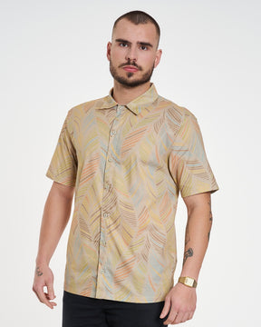 Camisa Casual Elastic Printed - America