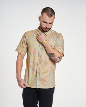Camisa Casual Elastic Printed - America